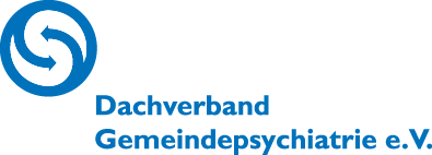 Logo: Dachverband gemeindepsychiatrie e.V., zum Dachverband